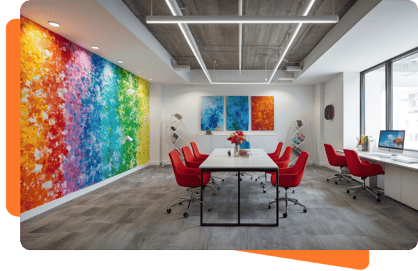 Office wall painting in Dubai
