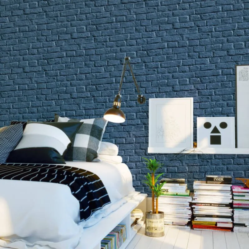 Blue Brick Wallpaper​ Dubai