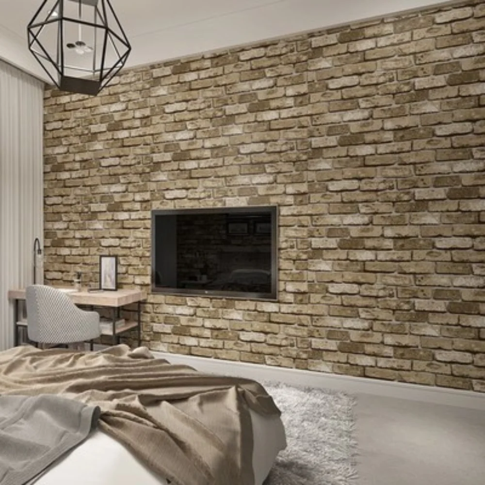 Brick Wallpaper for Living Room