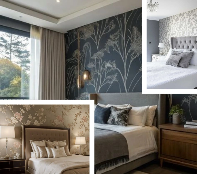 wallpaper design for bedroom​