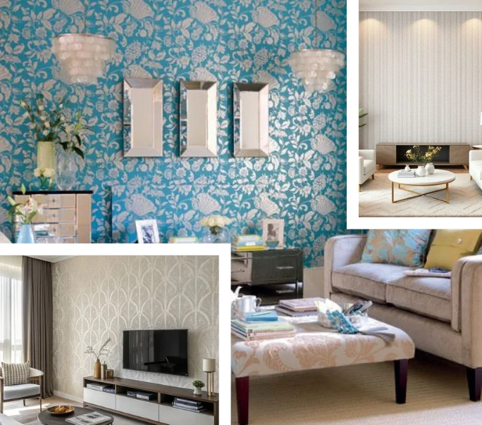 cheap living room wallpaper